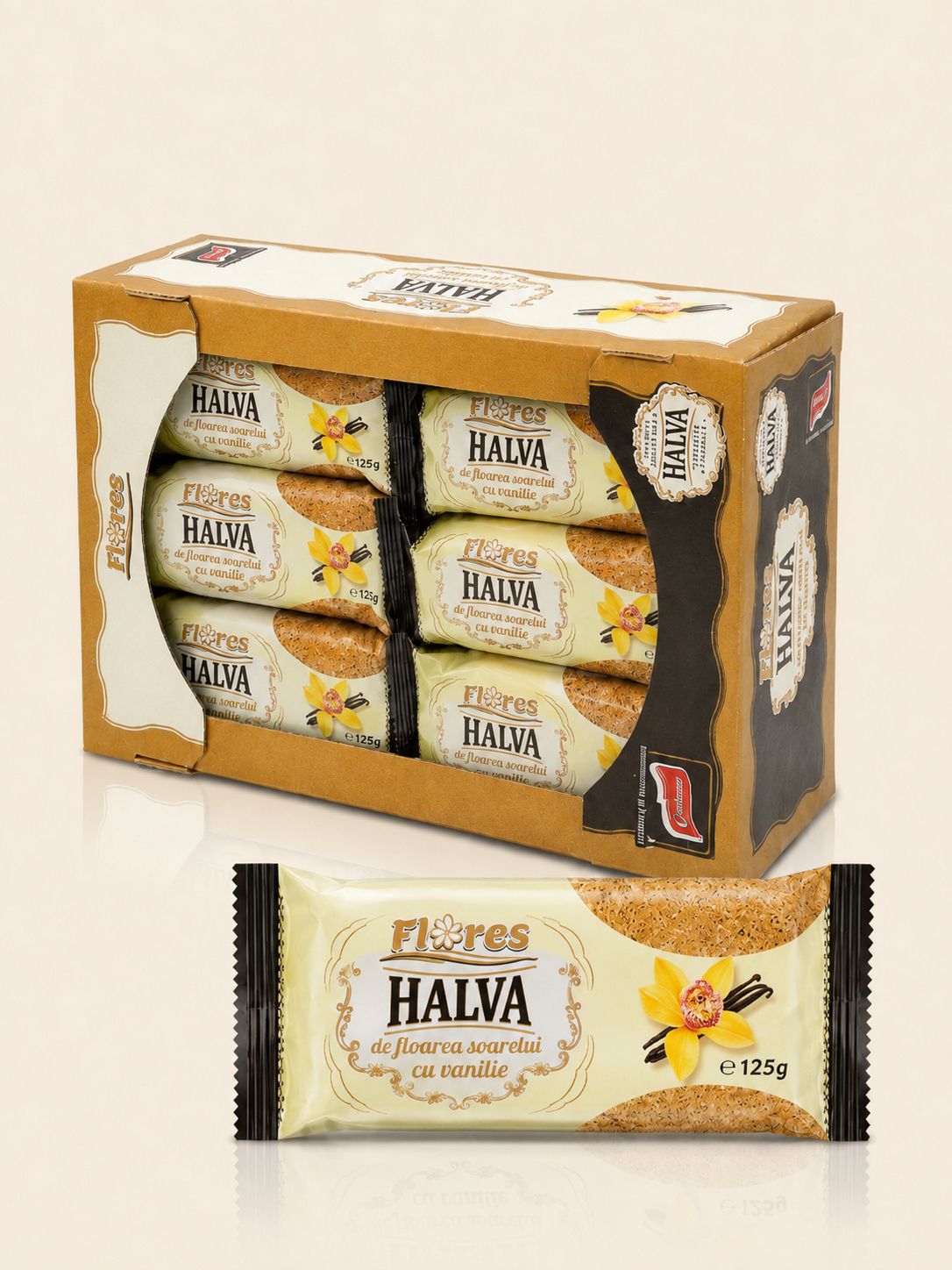 Halva de floarea-soarelui cu vanilie — 125 g