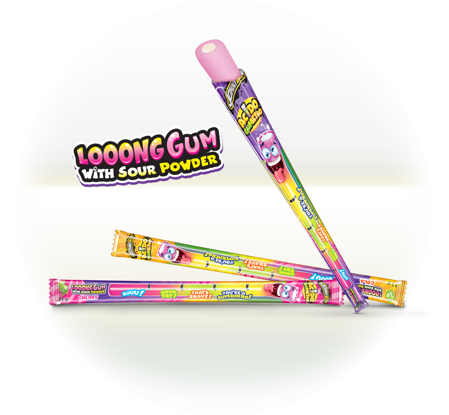 Acido Gumetro — Looong Gum with Sour Powder