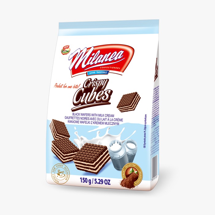 Milanea Crispy Cubes black — 150 g