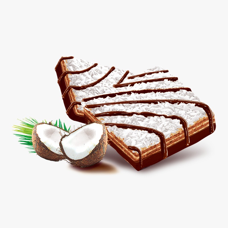 Napolitane cocos & ciocolată