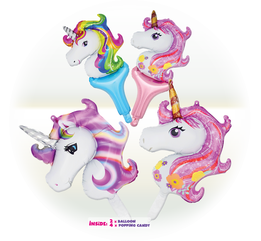 Unicorn Party — Balloon & Popping Candy
