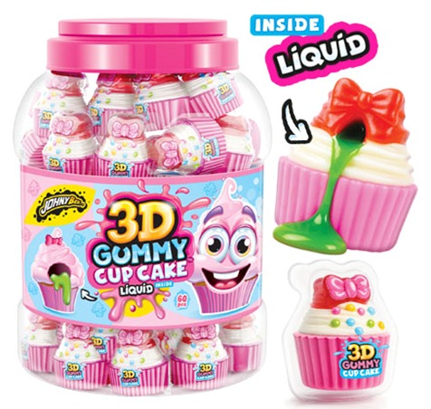 3D Gummy Cup Cake