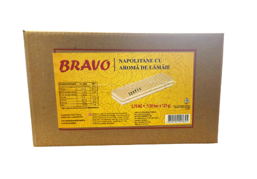 BRAVO Napolitane cu aromă de lămâie — 3,75 kg