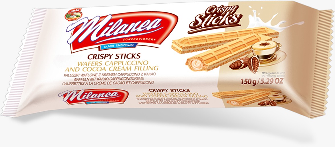 Milanea Crispy Sticks cappuccino — 150 g