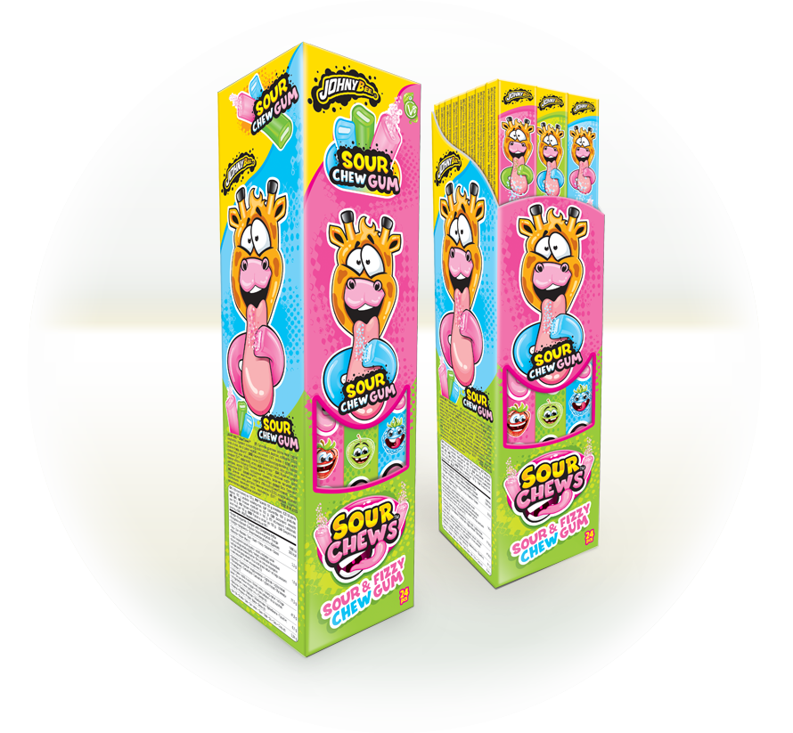Sour Chews — Sour & Fizzy Chew Gum