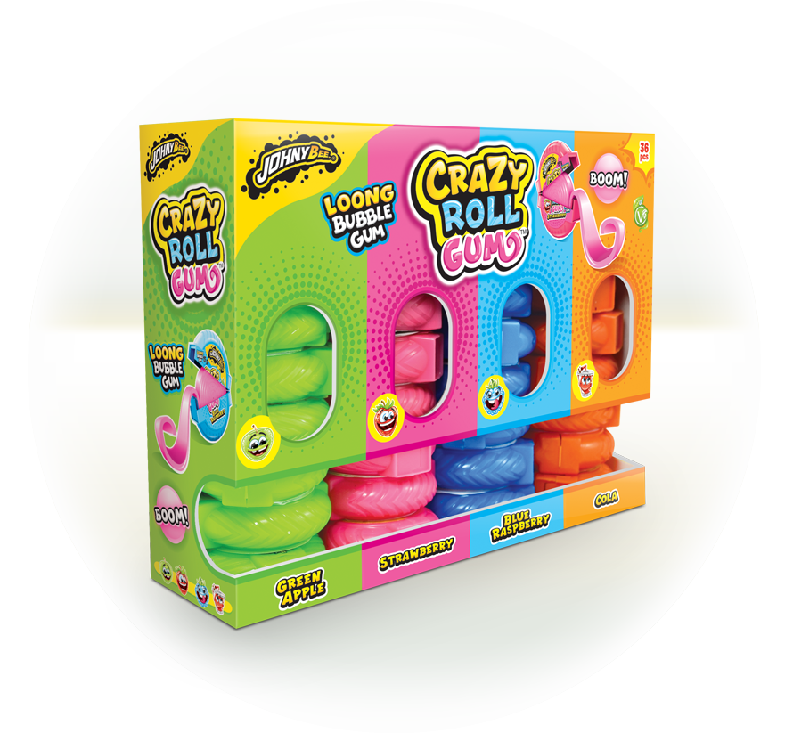 Crazy Roll Gum — display 36 buc.