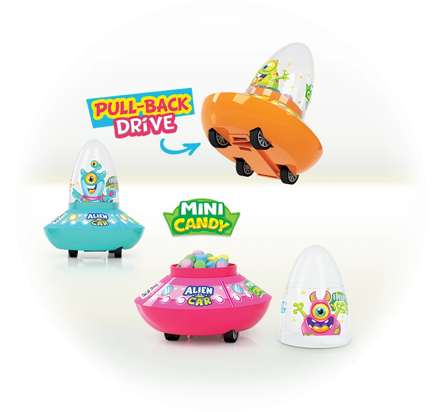 Alien Car — Pull-Back Drive