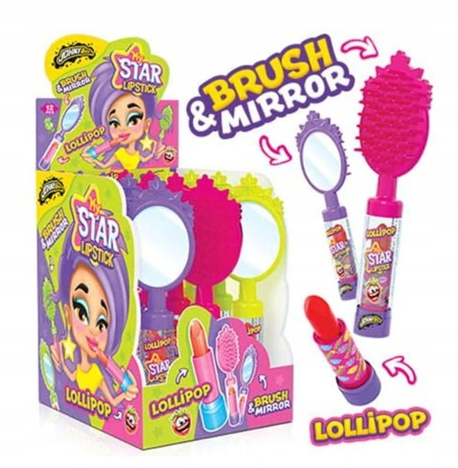My Star Lipstick — Brush & Mirror Lollipop