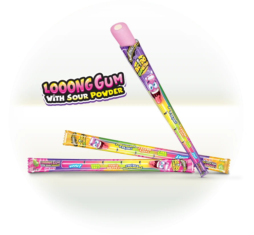Acido Gumetro — Looong Gum with Sour Powder