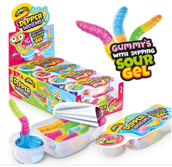 Dipper Worms — Gummy's with Dipping Sour Gel