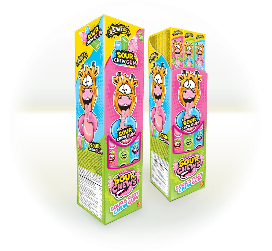 Sour Chews — Sour & Fizzy Chew Gum